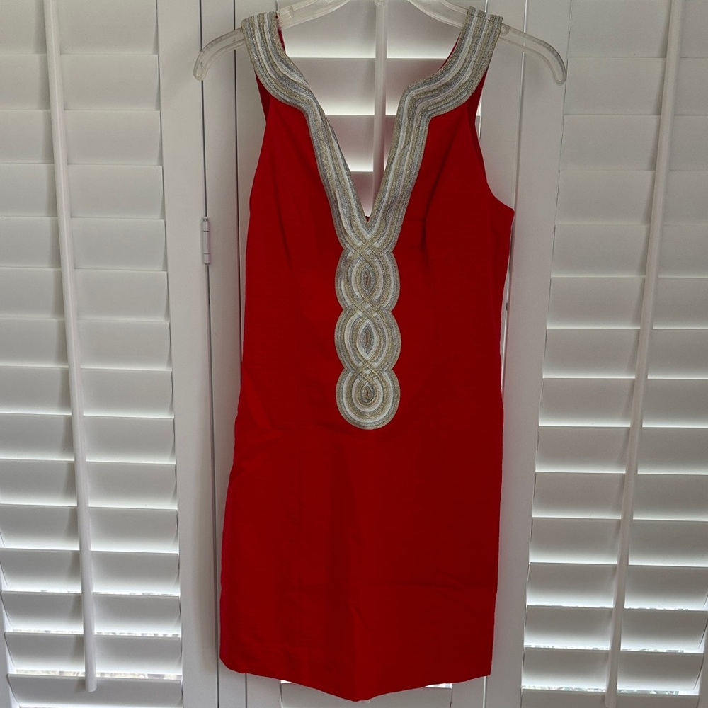 Lilly Pulitzer Valli Shift Dress in Ruby Red